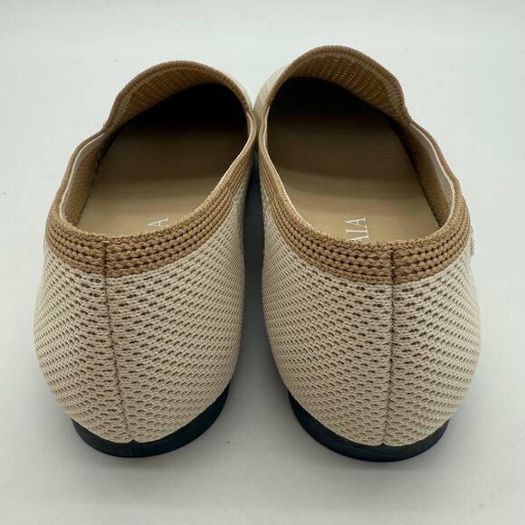 Vivaia Reva Perforated Slip On Minimalist Loafer Knit Breathable Comfort Ivory 8 - Picture 2 of 8